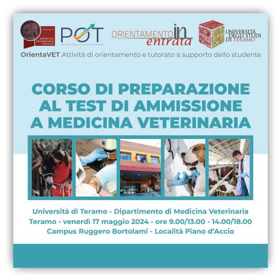Dipartimento di Medicina veterinaria: Corso di preparazione al Test di ammissione a Medicina veterinaria