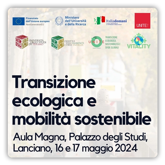 Convegno PRIN "Transizione ecologica e mobilità sostenibile"