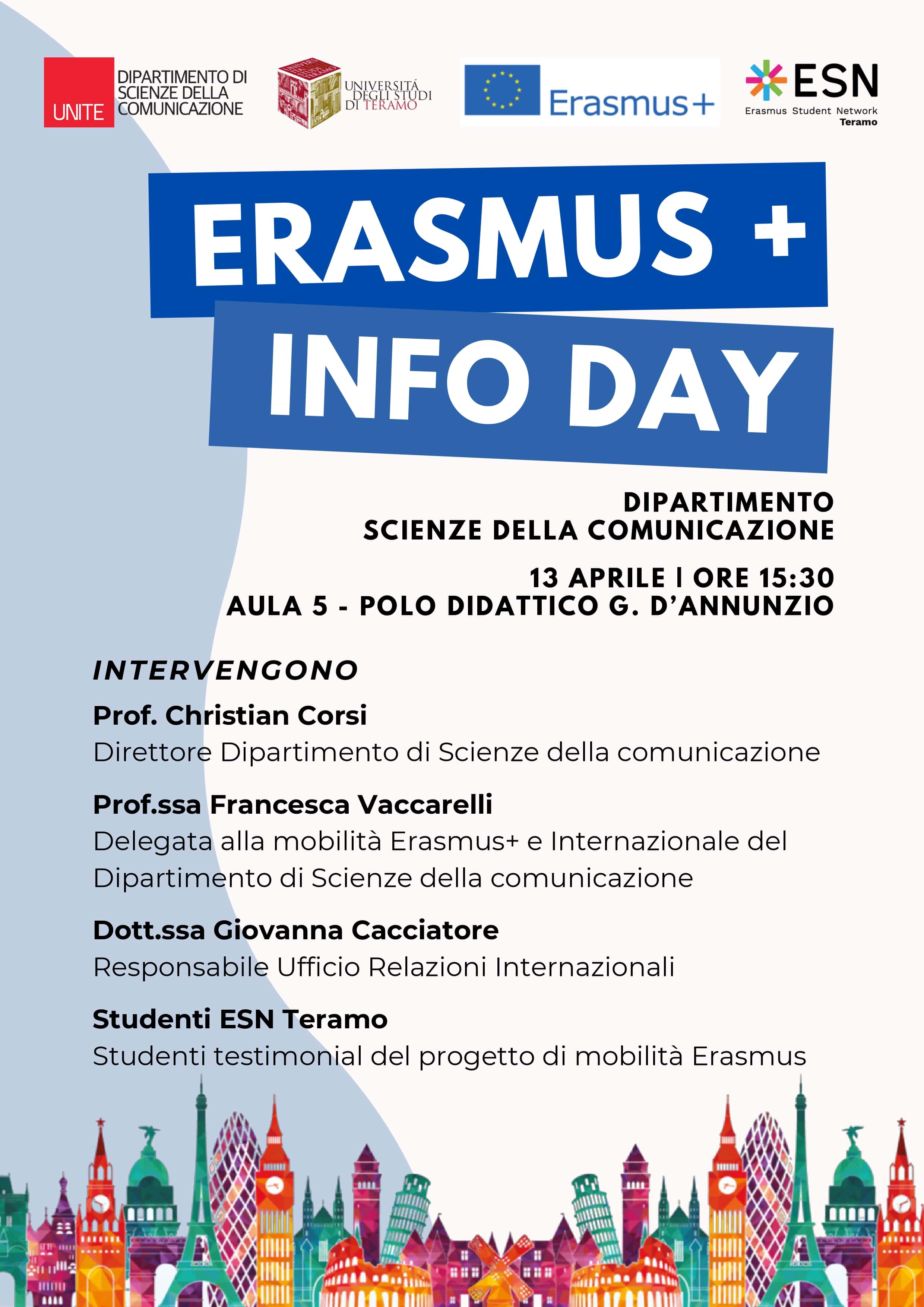 Infoday Erasmus+ studio