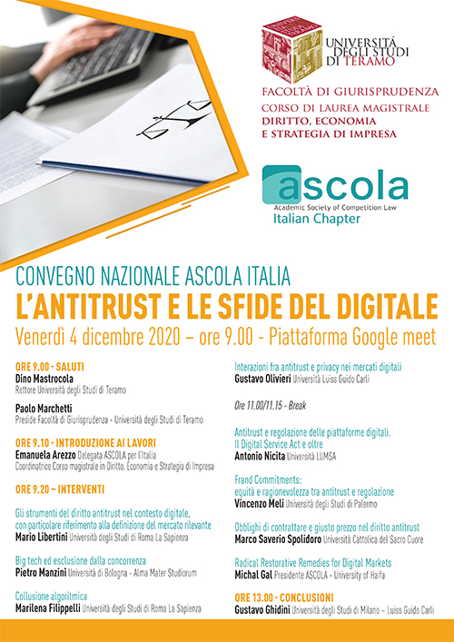 Convegno nazionale Ascola Italia "L'antitrust e le sfide del digitale"