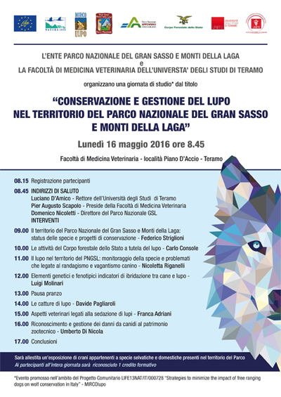 "Conservazione e gestione del lupo nel territorio del Parco nazionale del Gran Sasso e Monti della Laga"