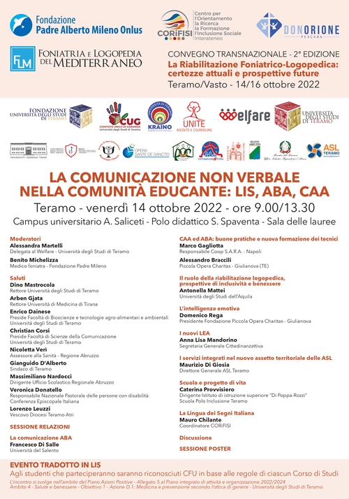 Evento formativo Kraino:"La comunicazione non verbale nella comunità educante: Lis - Aba - Caa"