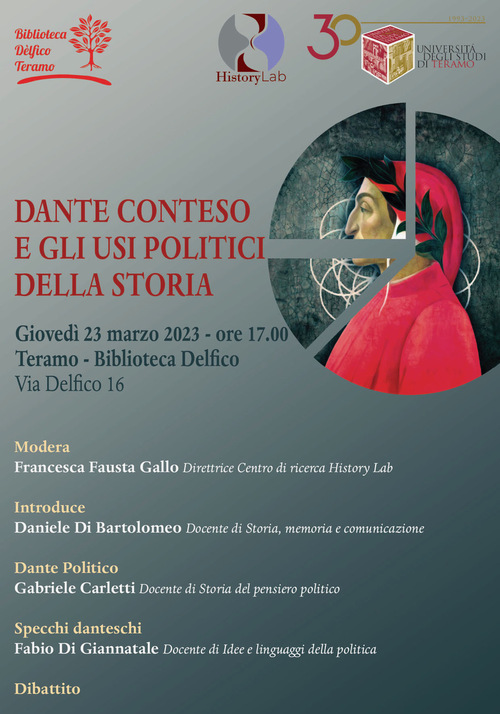 Convegno: "Dante conteso e gli usi politici della storia"