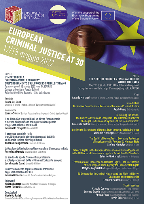 European Criminal Justice at 30