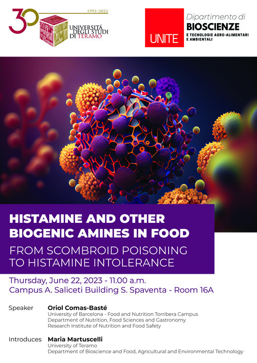 Convegno "Histamine and other biogenic amines in food. From scombroid poisoning to histamine intolerance"