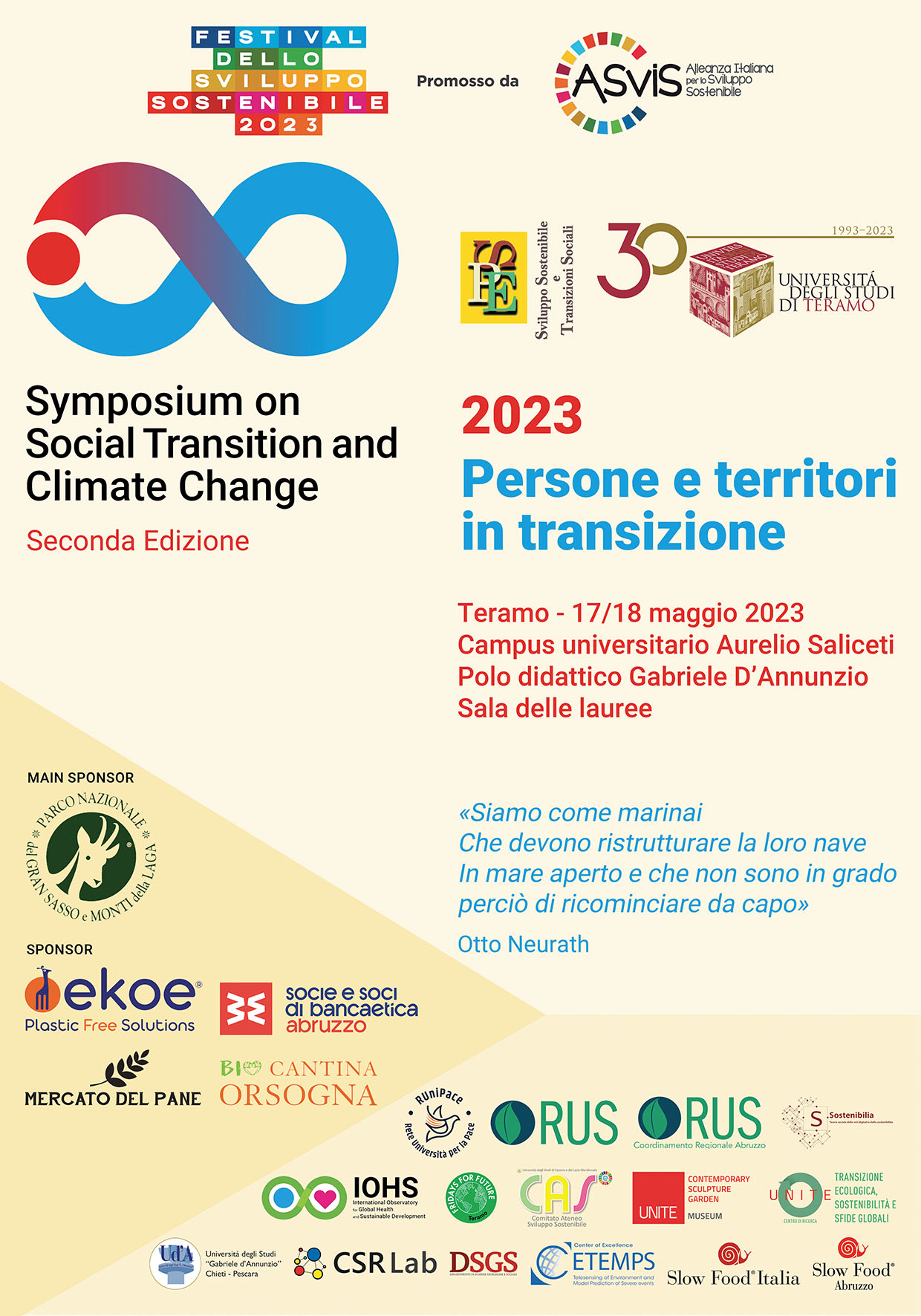 Seconda edizione del Symposium on Social Transition and Climate Change
