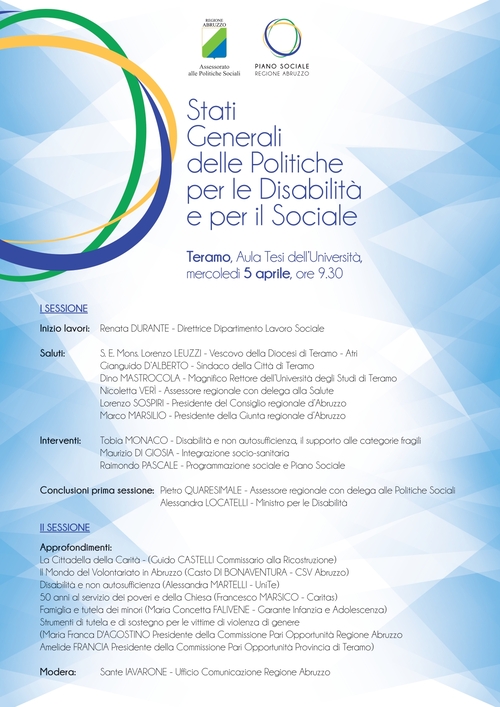 Convegno: Stati Generali delle Politiche per le Disabilità e per il Sociale