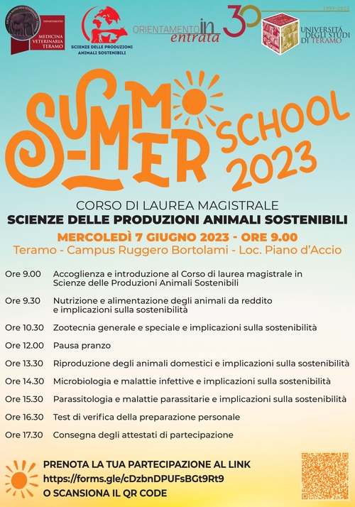 Summer School 2023 del corso di laurea magistrale in Scienze delle produzioni animali sostenibili