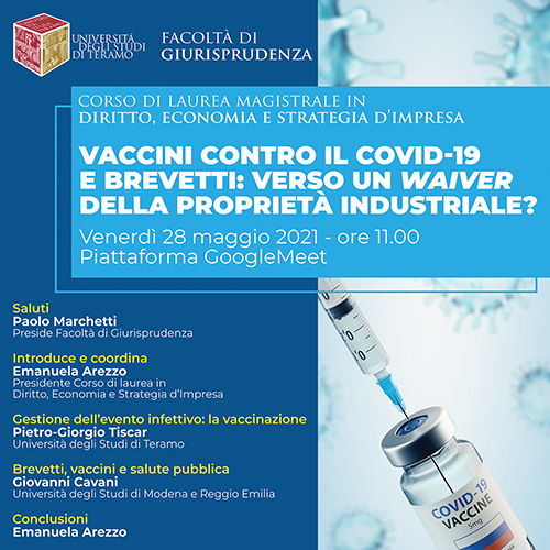 Vaccini contro il Covid-19 e brevetti: verso un "waiver" della proprietà industriale?