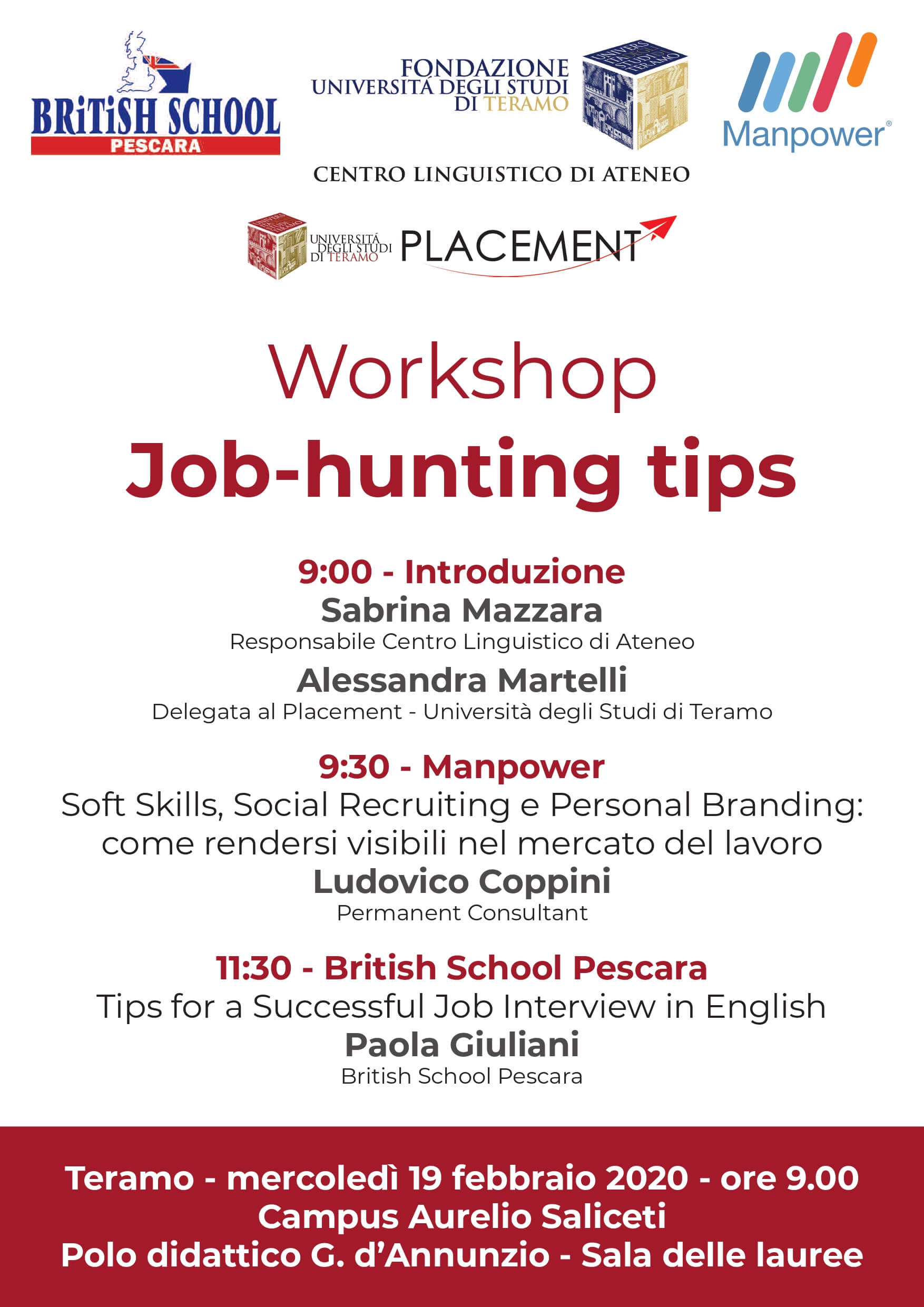 Workshop: Job-hunting tips