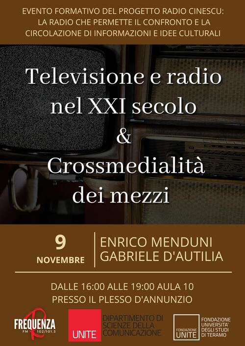 Televisione e radio nel XXI secolo: incontro con Enrico Menduni, studioso di linguaggi multimediali