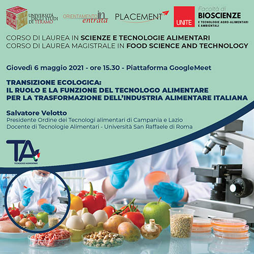 Transizione ecologica: il ruolo e la funzione del tecnologo alimentare per la trasformazione dell'industria alimentare italiana