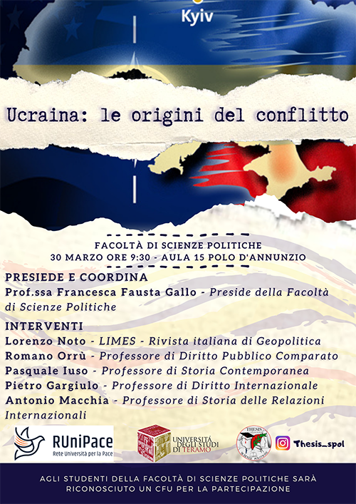  A Scienze politiche il seminario "Ucraina: le origini del conflitto"