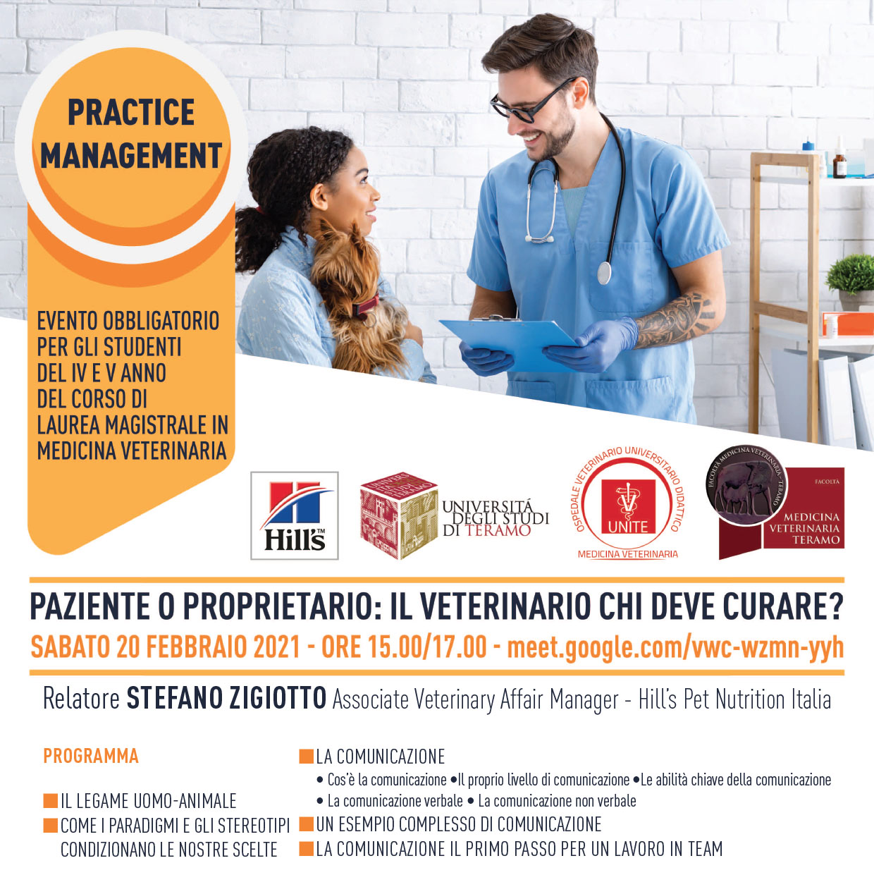 locandina Practice Management IV e V anno